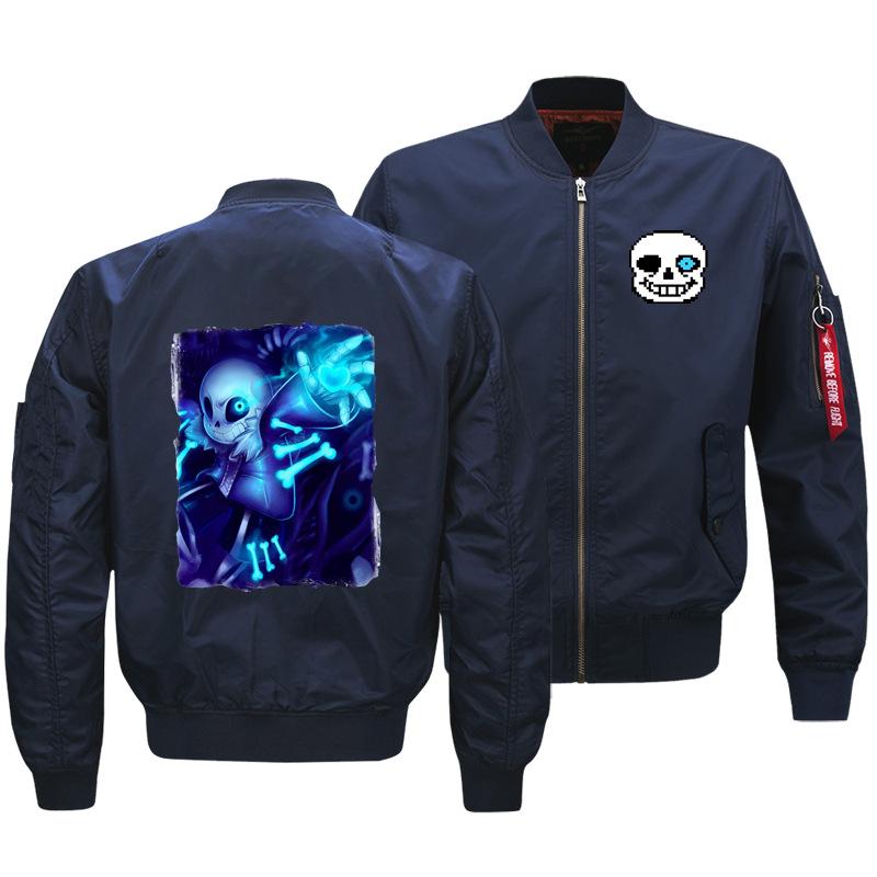 Undertale Jackets - Solid Color Undertale Game Icon Flight Suit Fleece Jacket