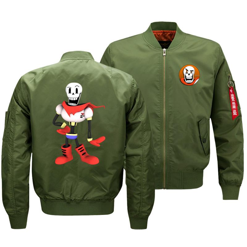 Undertale Jackets - Solid Color Undertale Game Character Icon Flight Suit Super Cool Fleece Jacket