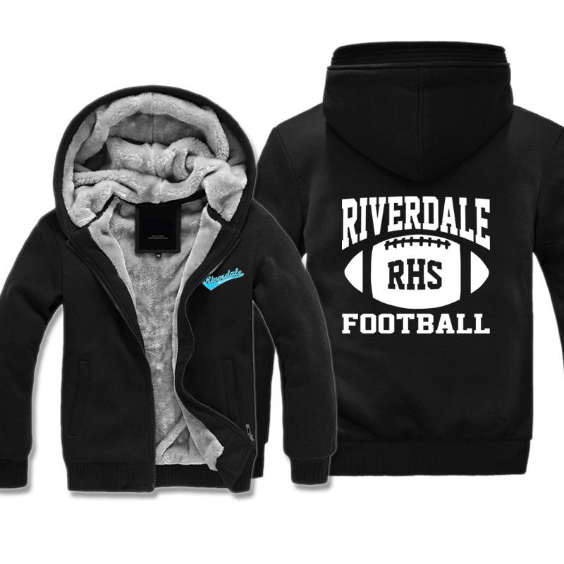 Football Riverdale Jackets - Solid Color Riverdale Fleece Jacket