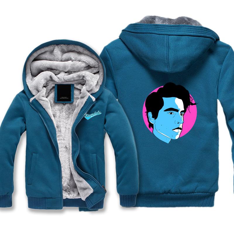 Riverdale Jackets - Solid Color Riverdale Archie Andrews Fleece Jacket