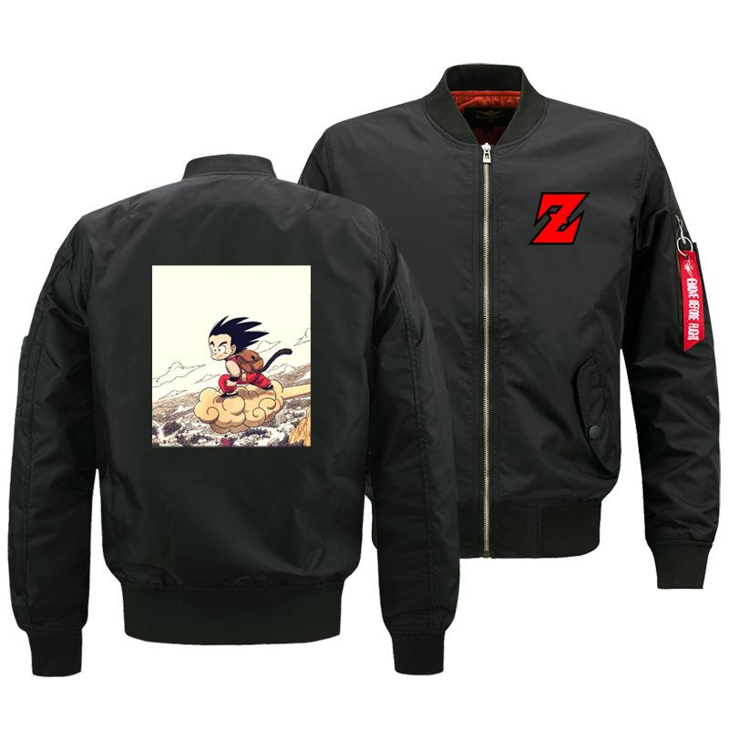 Dragon Ball Jackets - Solid Color Dragon Ball Cartoon Goku Icon Super Cool Fleece Jacket