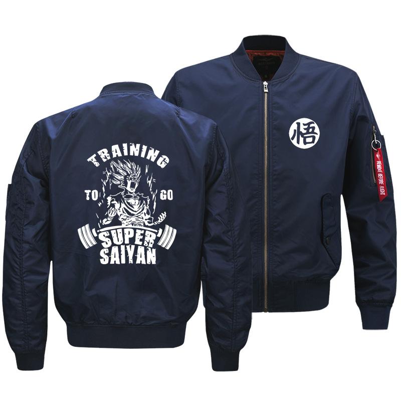 Dragon Ball Jackets - Solid Color Dragon Ball Anime Super Saiyan Flight Suit Fleece Jacket