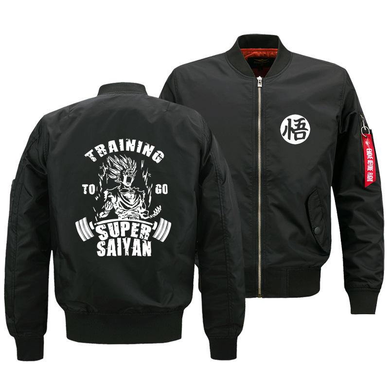 Dragon Ball Jackets - Solid Color Dragon Ball Anime Super Saiyan Flight Suit Fleece Jacket