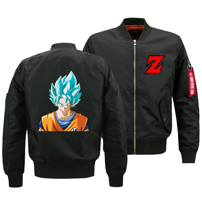 Dragon Ball Jackets - Solid Color Dragon Ball Series Super Saiyan Goku Cartoon Icon Super Cool Fleece Jacket