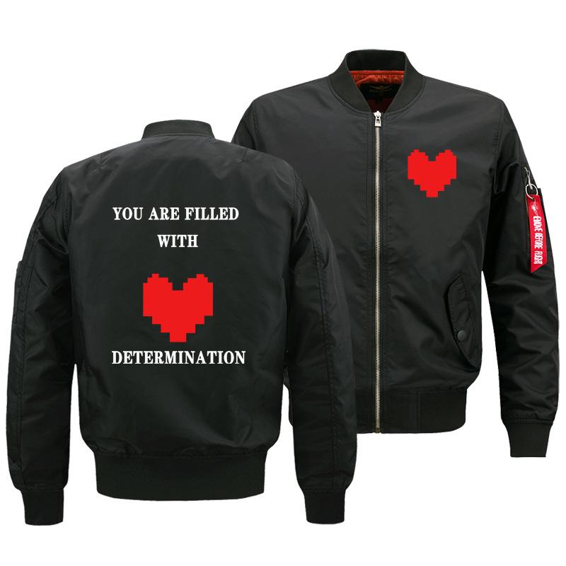 Undertale Jackets - Solid Color Undertale Red Star Flight Suit Super Cool Fleece Jacket