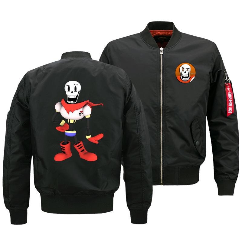 Undertale Jackets - Solid Color Undertale Game Character Icon Flight Suit Super Cool Fleece Jacket