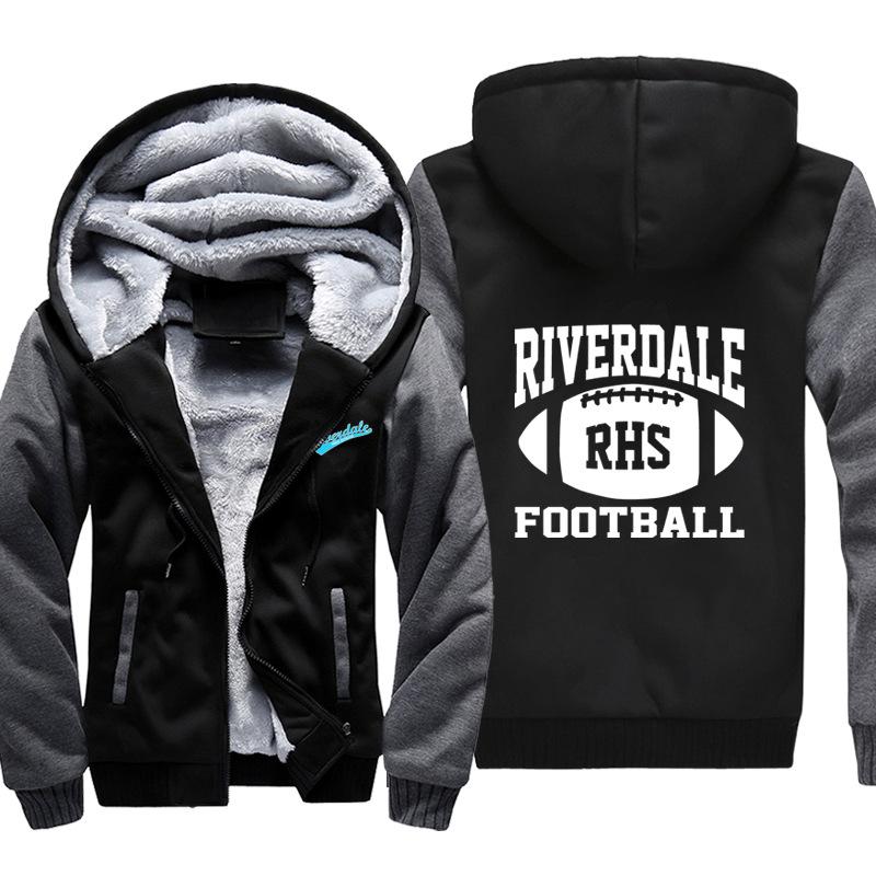 Football Riverdale Jackets - Solid Color Riverdale Fleece Jacket