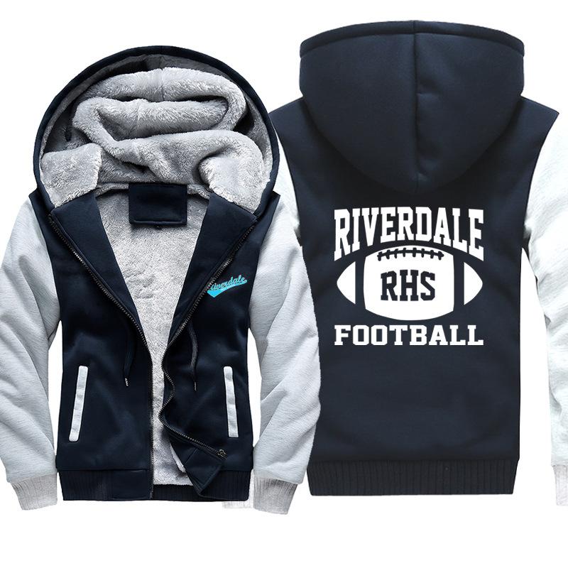 Football Riverdale Jackets - Solid Color Riverdale Fleece Jacket