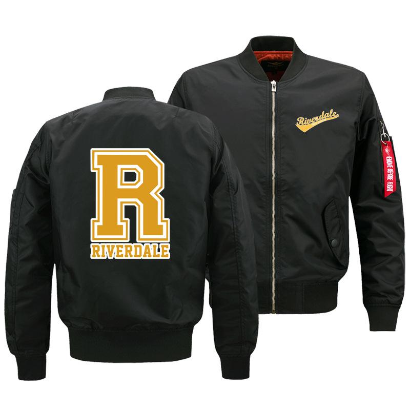 Riverdale Jackets - Solid Color Cool Riverdale Air Force One Icon Fleece Jacket