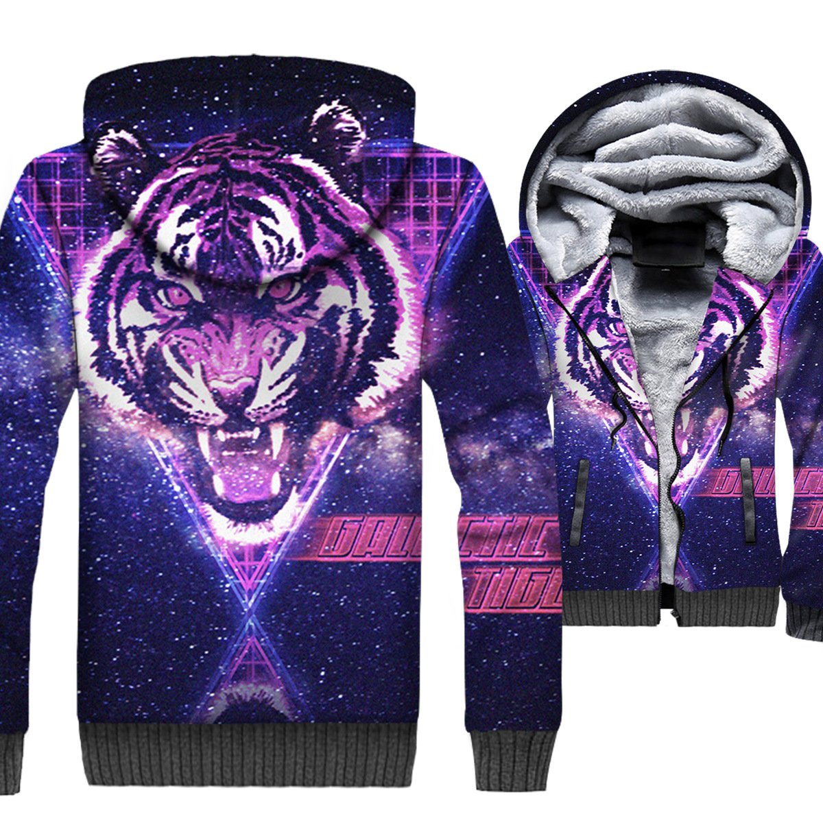 Animal Jackets - Animal Series Galaxy Tager Icon Super Cool 3D Fleece Jacket
