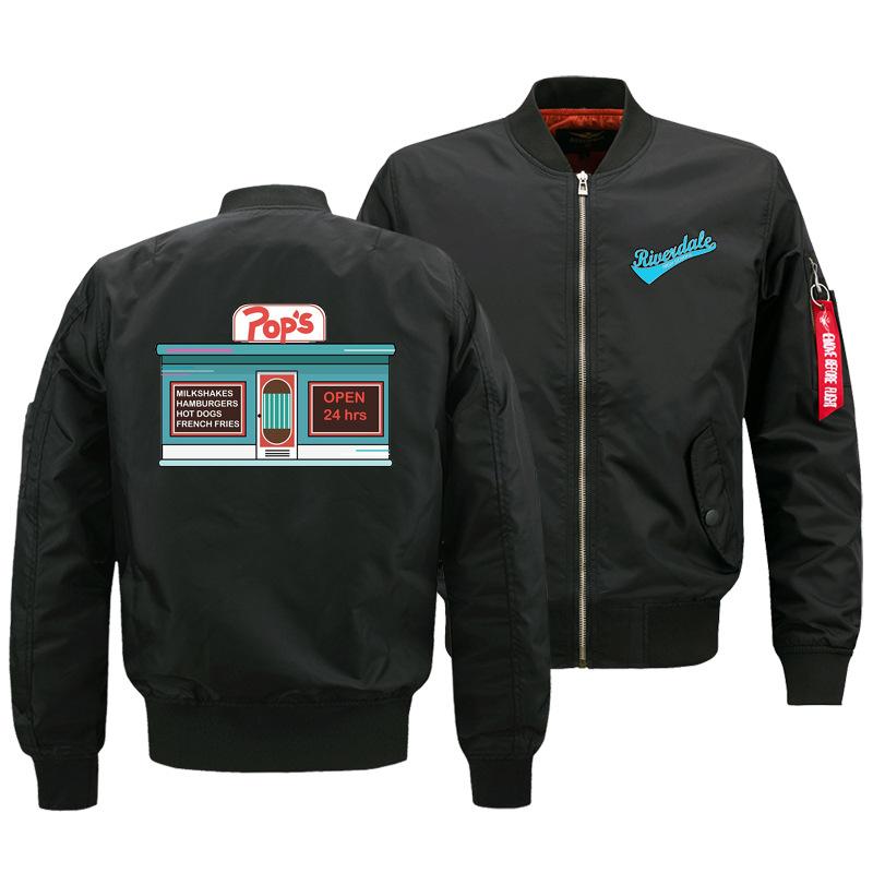 Riverdale Jackets - Solid Color Riverdale Pops Riverdale Logo Icon Fleece Jacket