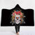 Skull Hooded Blankets - Skull Series Diamond Skull Super Cool Black Fleece Hooded Blanket