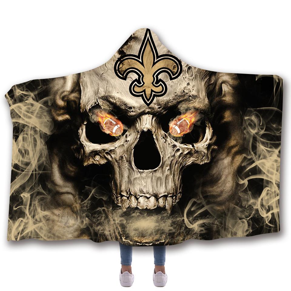 New Orleans Saints Hooded Blankets - Saints Fleece Hooded Blanket