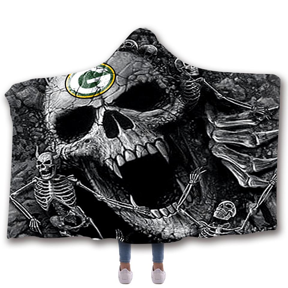 Green Bay Packers Hooded Blankets - Green Bay Packers Series Fleece Hooded Blanket