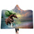 Unicorn Hooded Blankets - Unicorn Series Unicorn Run Fleece Hooded Blanket