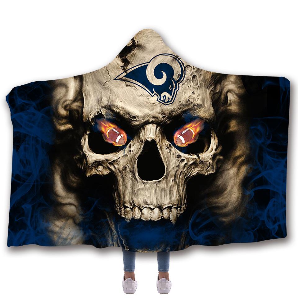 Rams Hooded Blankets - Rams Series Fleece Hooded Blanket