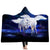 Unicorn Hooded Blankets - Unicorn Series Unicorn Galaxy Blue Fleece Hooded Blanket