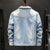 Denim Jackets - Solid Color Denim Jacket Series Super Cool Fleece Denim Jacket