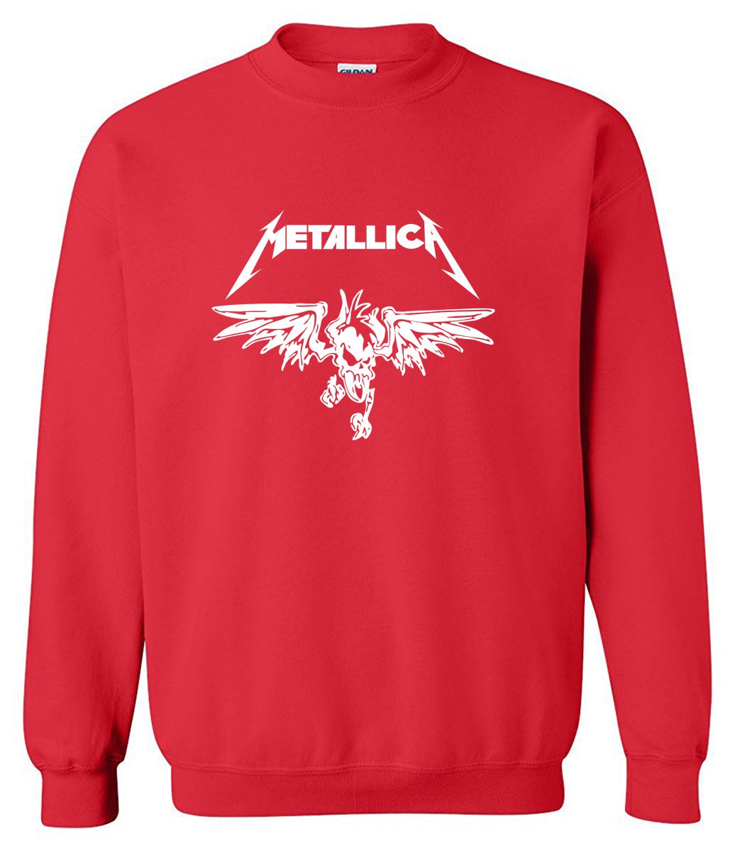 METALLICA Sweatshirts - METALLICA Sweatshirt Series Men's Sweatshirt Super Cool White Icon Fleece Sweatshirt