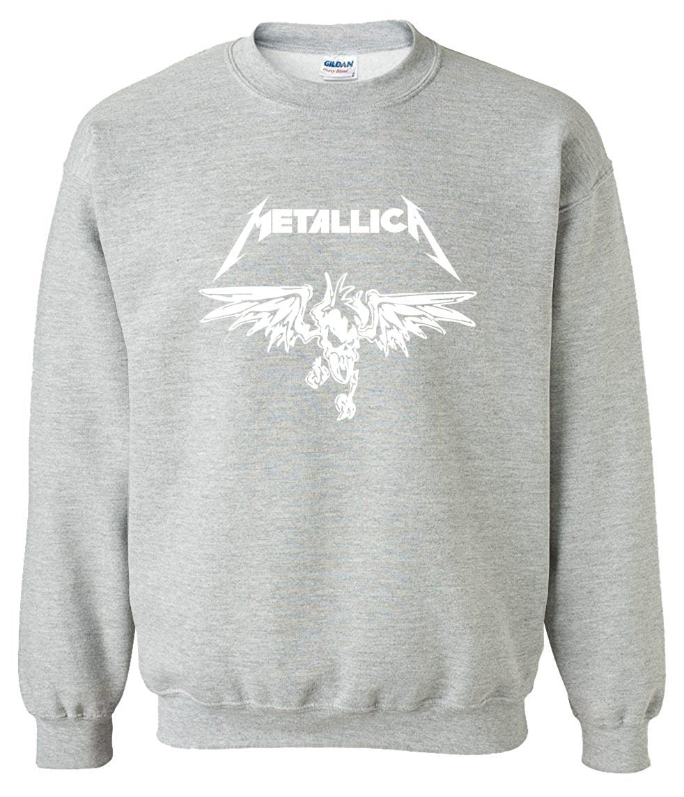 METALLICA Sweatshirts - METALLICA Sweatshirt Series Men's Sweatshirt Super Cool White Icon Fleece Sweatshirt