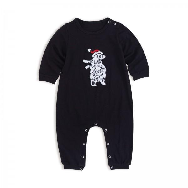 Christmas Family Pajama - Sweatshirt Black Puppy Pajama