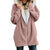 Women's Coats - Women's Casual Long Sleeves Stand Collar Fleece Coat