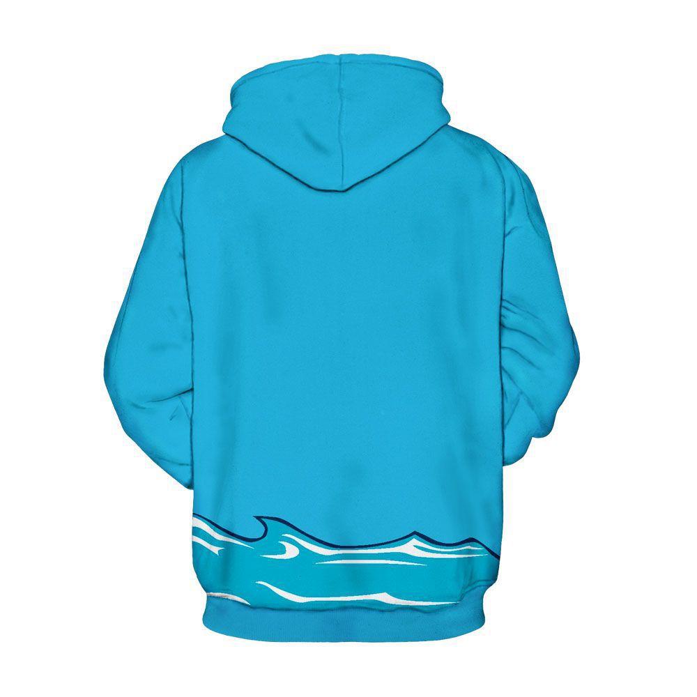 Christmas Hoodies - Christmas Great White Shark Icon Super Cool 3D Hoodie