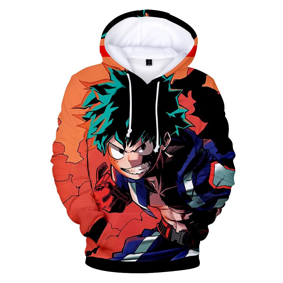 My Hero Academia Hoodies - Super Cool Hero Izuki Midoriya Red Hoodie