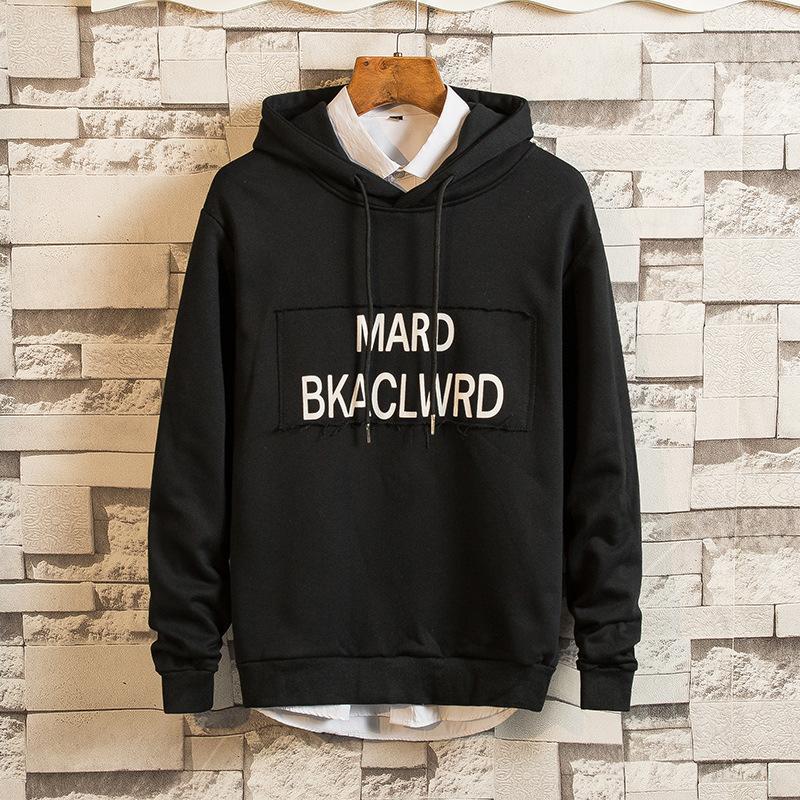 Fleece Hoodies - Solid Color Man Icon Fashion Fleece Hoodie