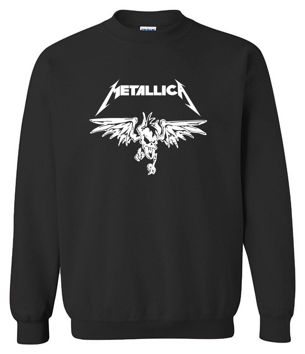 METALLICA Sweatshirts - METALLICA Sweatshirt Series Men's Sweatshirt Super Cool White Icon Fleece Sweatshirt