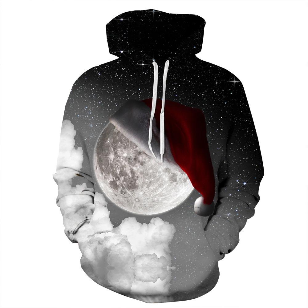 Christmas Hoodies - Christmas Galaxy Icon Super Cool 3D Hoodie