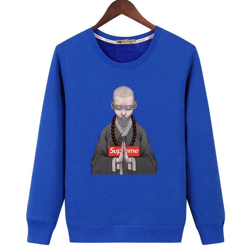 Harajuku Style Sweatshirts - Solid Color Harajuku Style Series Spoof Icon Fleece Sweatshirt