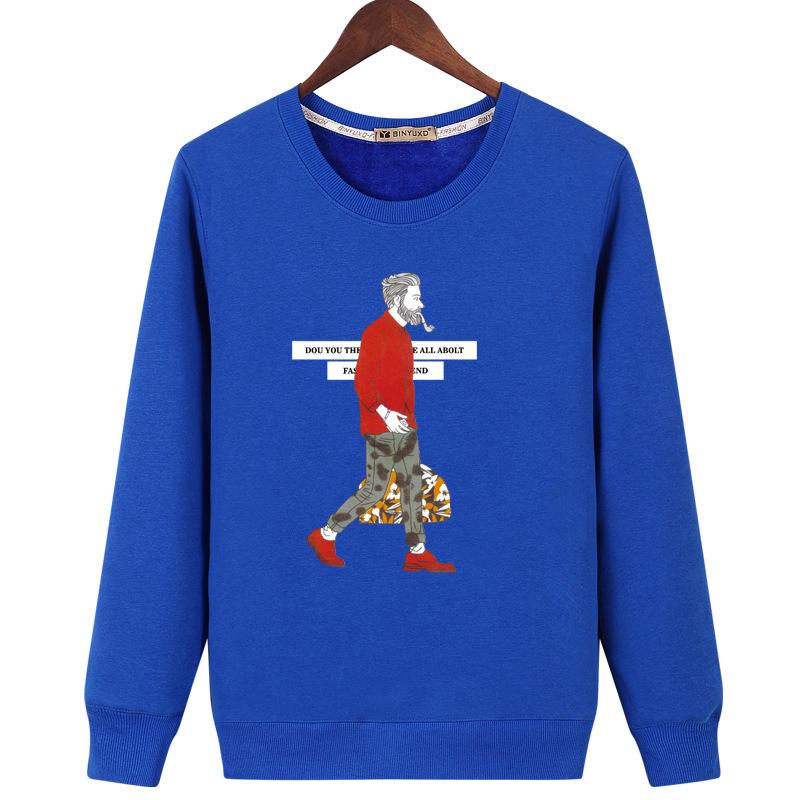 Harajuku Style Sweatshirts - Solid Color Harajuku Style Series Man Icon Fashion Fleece Sweatshirt