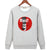 Harajuku Style Sweatshirts - Solid Color Harajuku Style Series Red Icon Fashion Fleece Sweatshirt