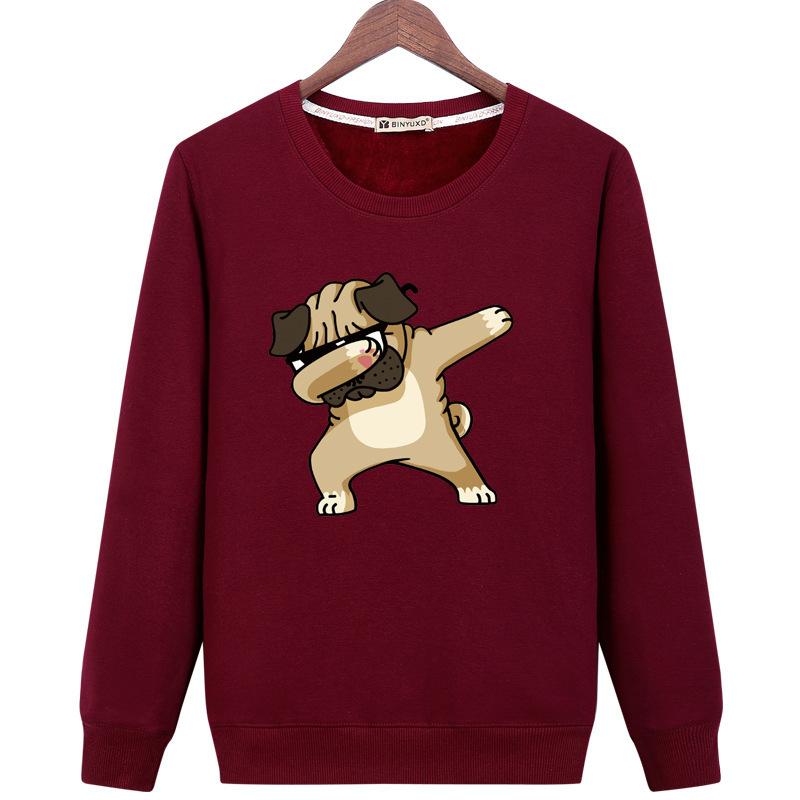 Pet Puppy Sweatshirts - Solid Color Pet Puppy Series Funny Puppy Icon Fashion Fleece Sweatshirt