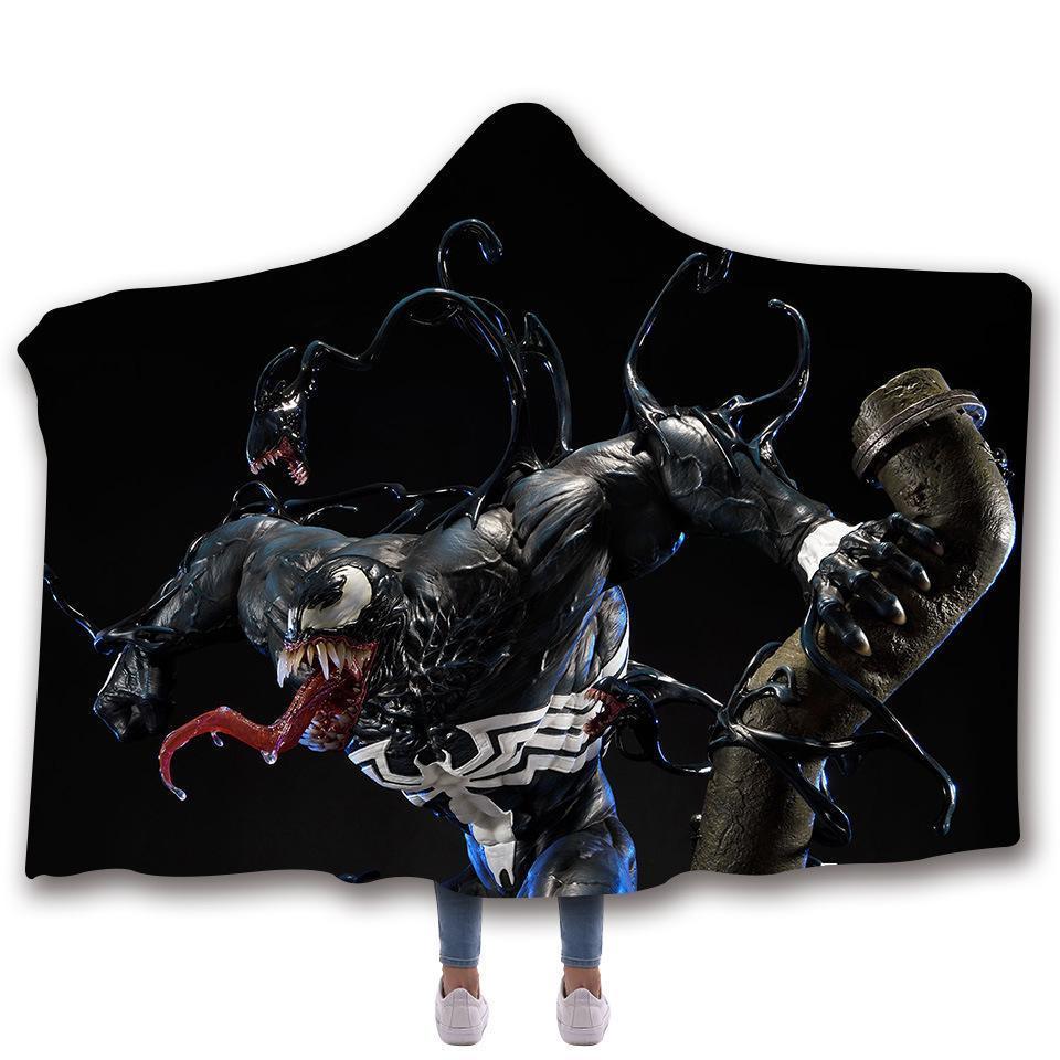 Venom Hooded Blanket - Howling Black Blanket