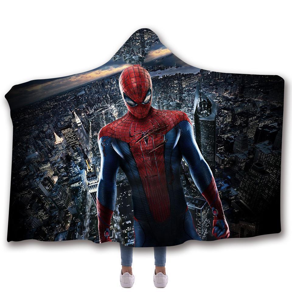 Venom  Hooded Blanket - Spiderman City Black Blanket