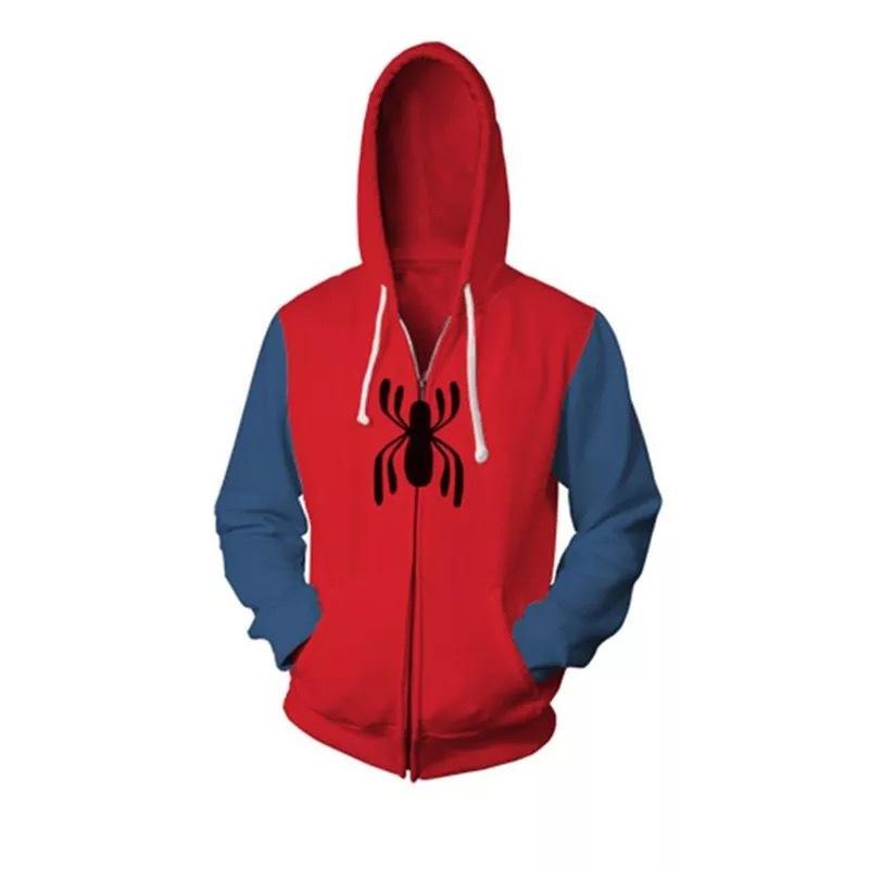 Spiderman Hoodies - Spiderman Super hero 3D Zip Up Hoodie