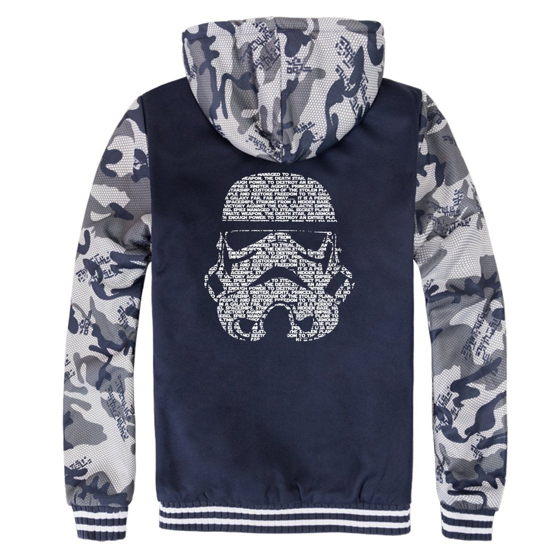 Star Wars Jackets - Solid Color Star Wars Movie Series Warrior Icon Fleece Jacket