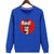 Harajuku Style Sweatshirts - Solid Color Harajuku Style Series Red Icon Fashion Fleece Sweatshirt