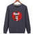 Harajuku Style Sweatshirts - Solid Color Harajuku Style Series Red Icon Fashion Fleece Sweatshirt