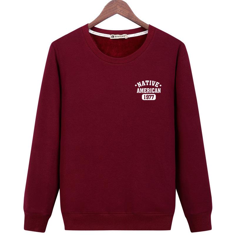 Harajuku Style Sweatshirts - Solid Color Harajuku Style Series NATIVE Icon Fashion Fleece Sweatshirt