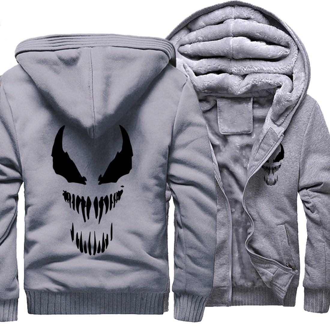 Venom Jackets - Venom Movie Series Venom Icon Super Cool Black Fleece Jacket