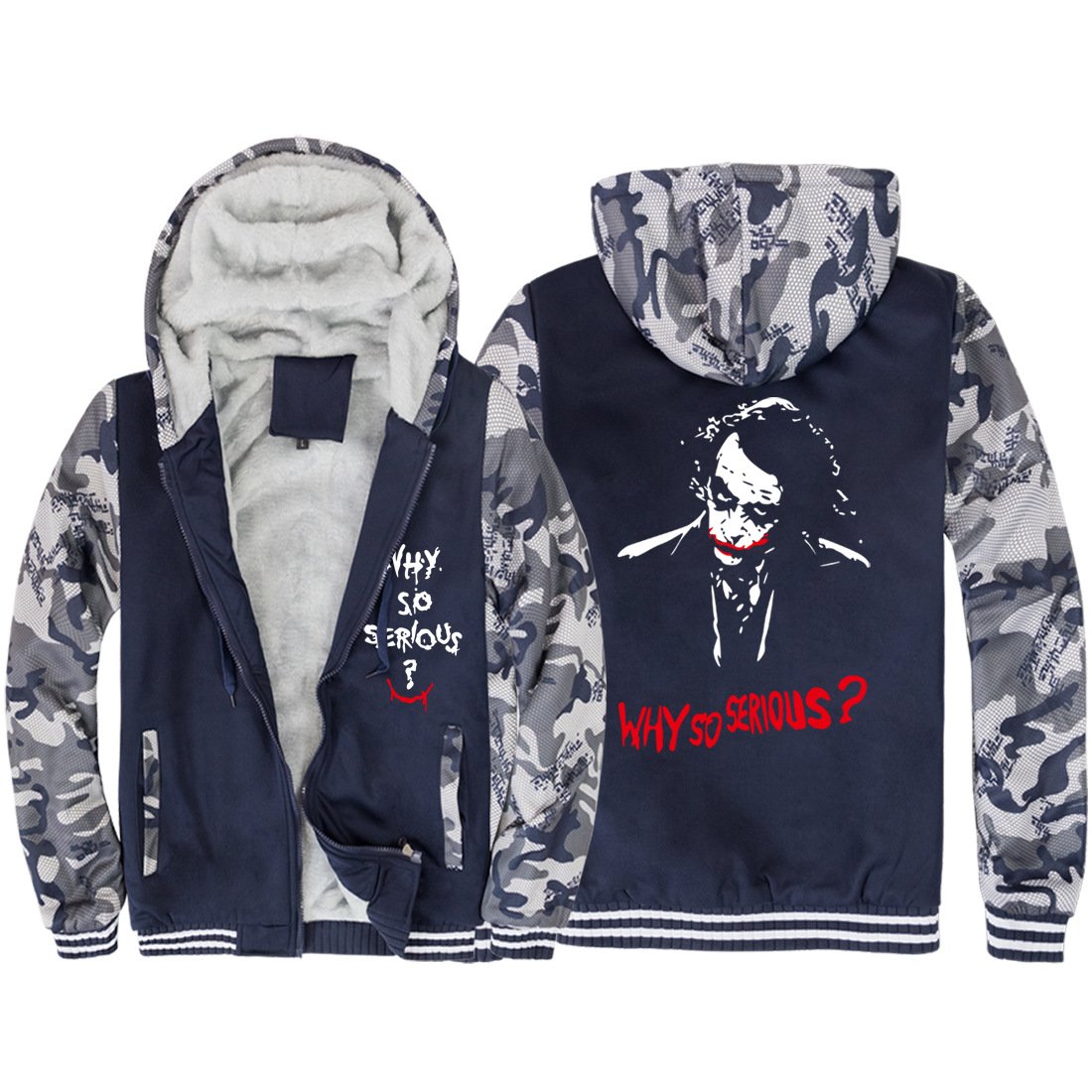 Suicide Squad Jackets -Suicide Squad Movie Series Clown Icon Super Cool Fleece Jacket