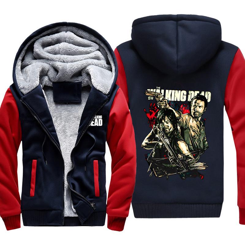 The Walking Dead Jackets - The Walking Dead Series Archer Super Cool Fleece Jacket