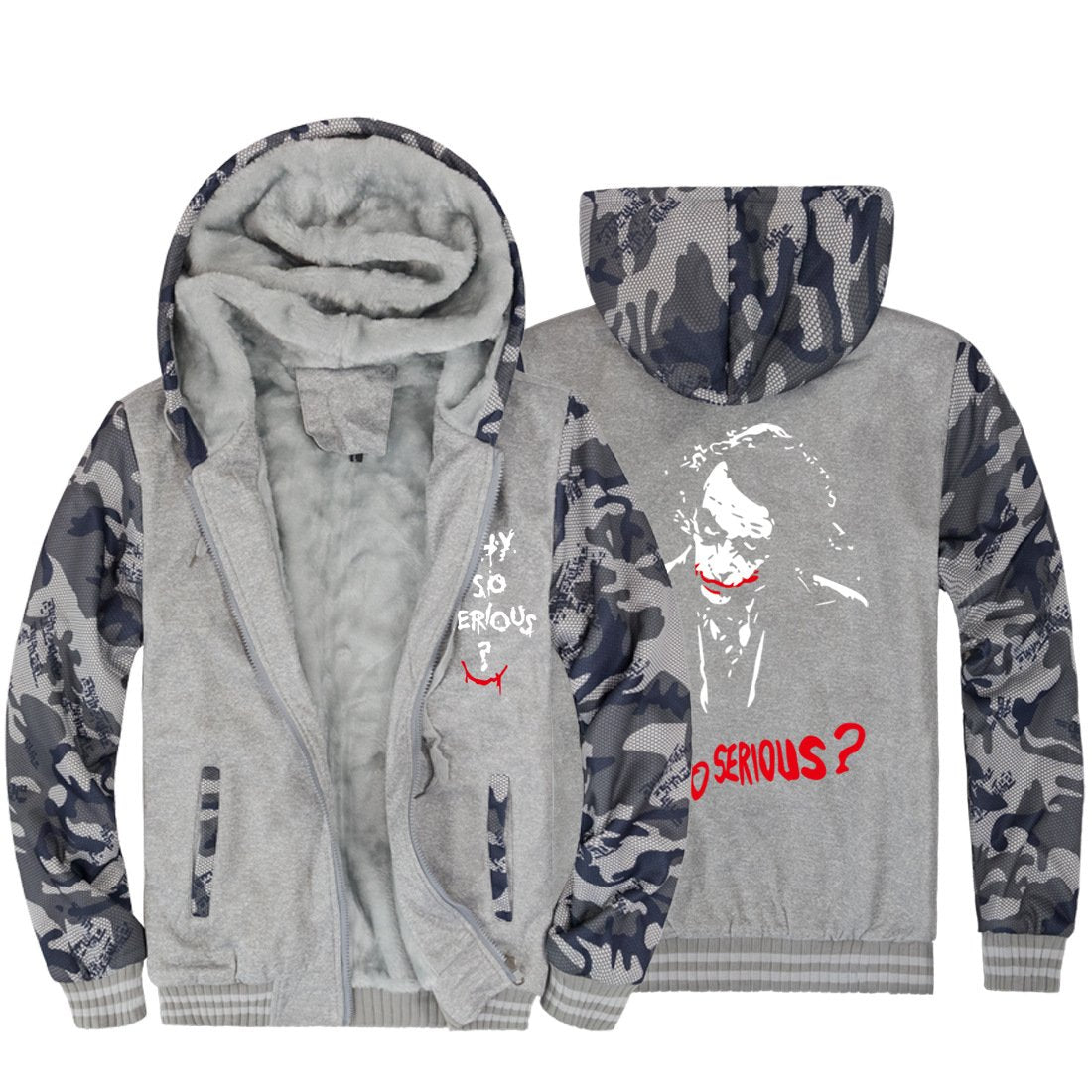 Suicide Squad Jackets -Suicide Squad Movie Series Clown Icon Super Cool Fleece Jacket