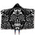 Skull Hooded Blankets - Skull Series Black and White Super Cool Fleece Hooded Blanket