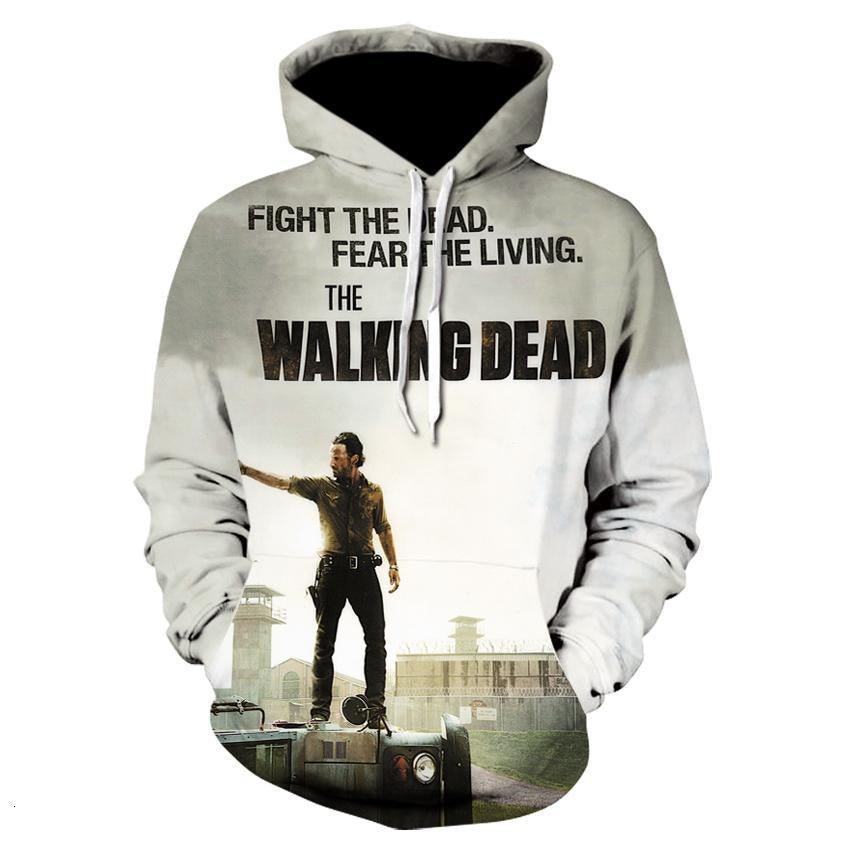 The Walking Dead 3D Printed Hooded Sweatshirts - Casual Hoodies Pullover Jacket