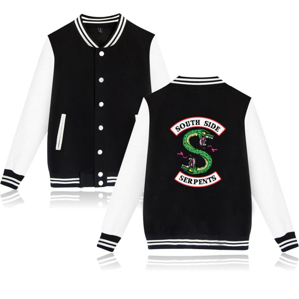 Riverdale Baseball Jackets - Riverdale Series Double-Headed Snake Cool Baseball Jacket