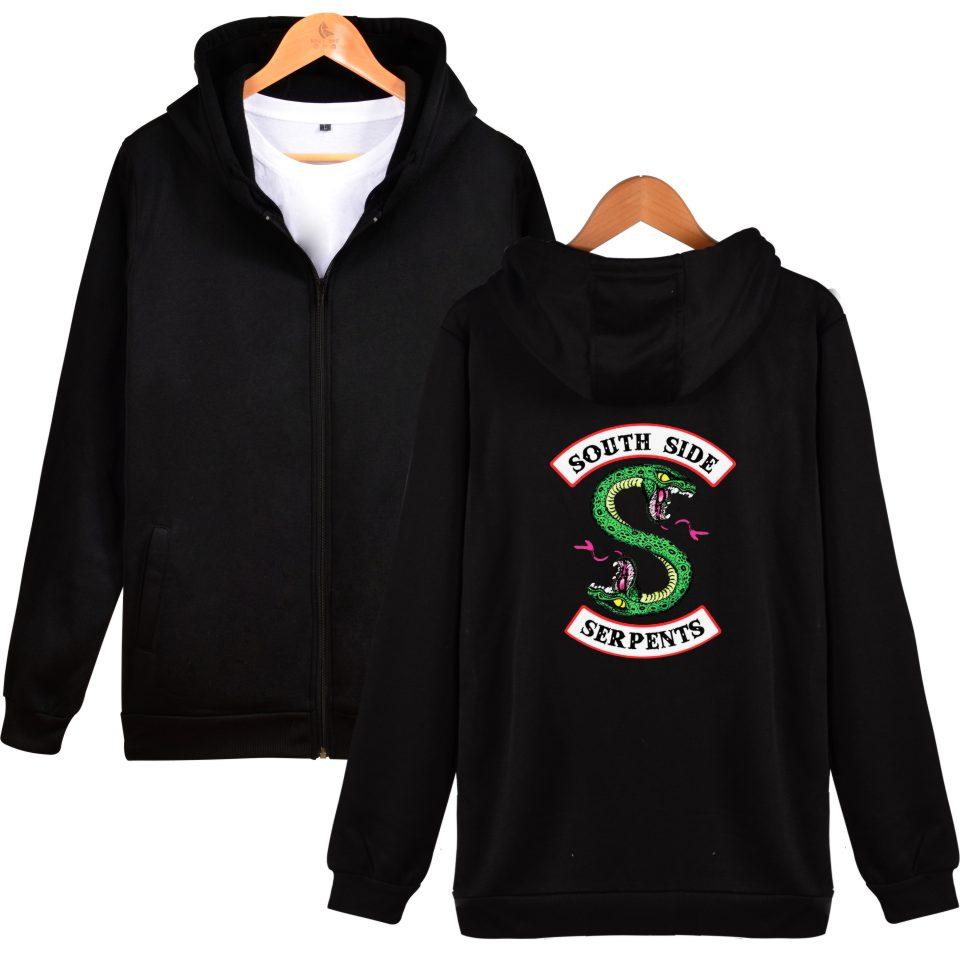 Riverdale Hoodies - Riverdale Series Double-Headed Snake Cool Zip Up Hoodie